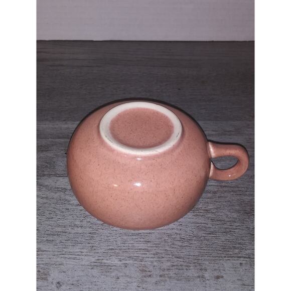 Russel Wright Steubenville Demitasse Coffee Cup Pink Salmon Coral - Picture 8 of 8